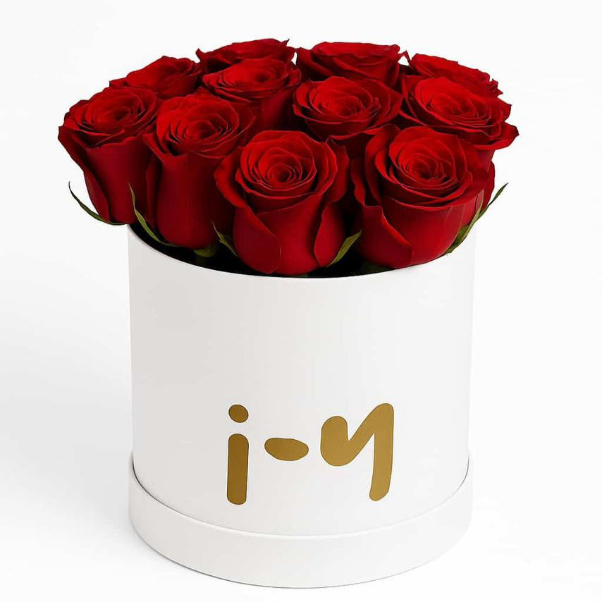 Large Red Roses Box